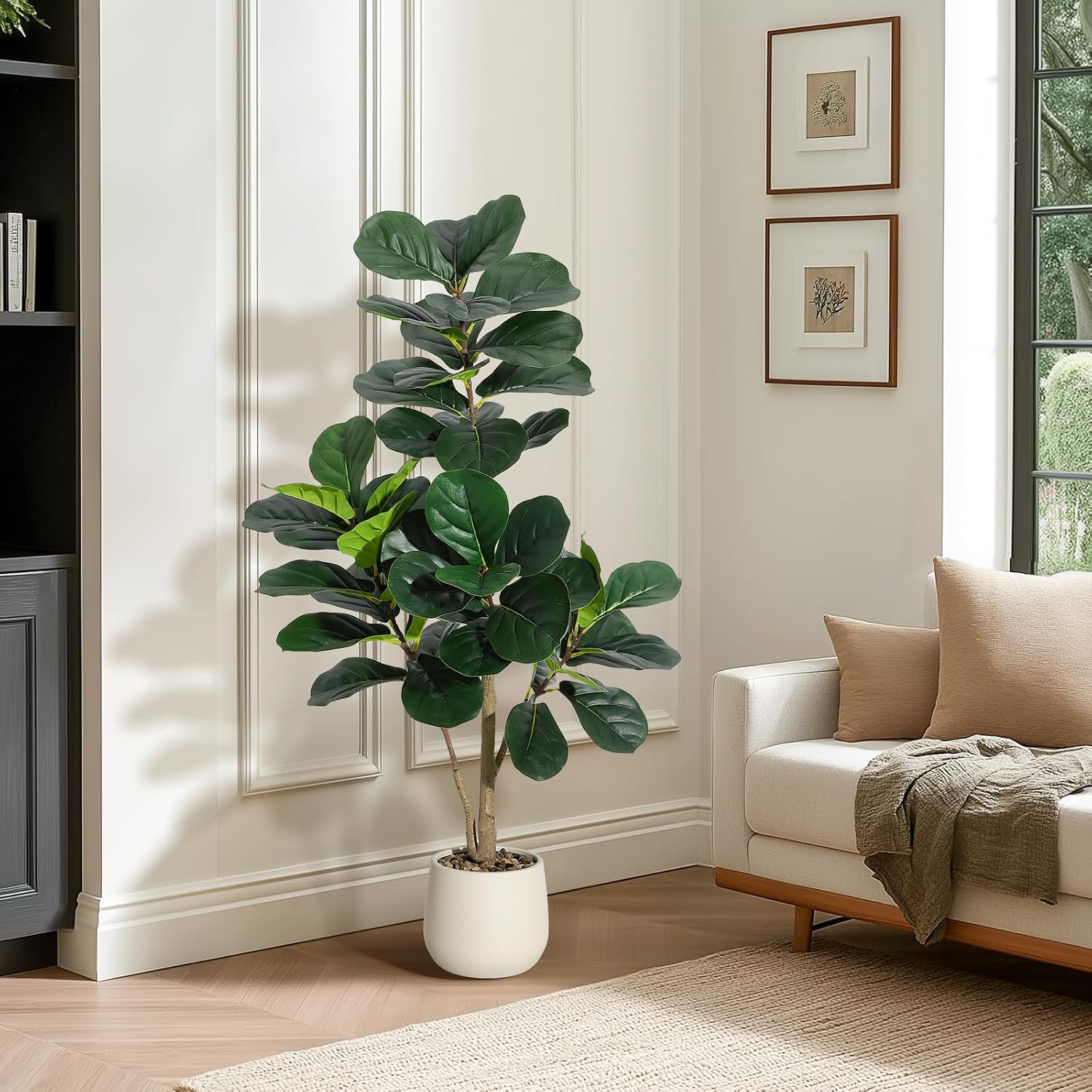 4 ft Fiddle Leaf Fig Tree Arti - Ficus Lyrata Tree review and price