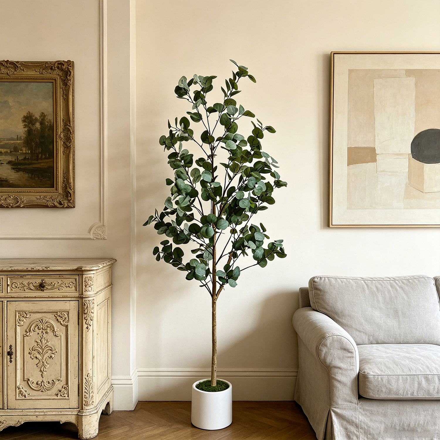 120-155Cm/5.1Ft Artificial Euc - Ficus Lyrata Tree review and price